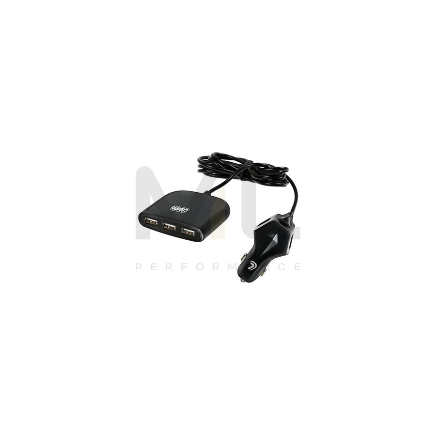 LAMPA Family USB 38851 Cigarette lighter extension 12, 24V, USB, with angled ball joint