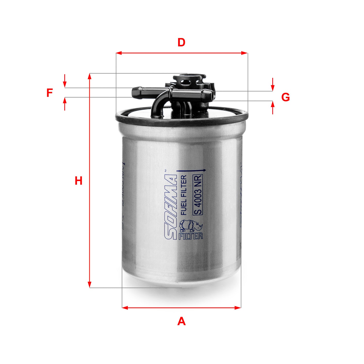 SOFIMA S4003NR Fuel Filter