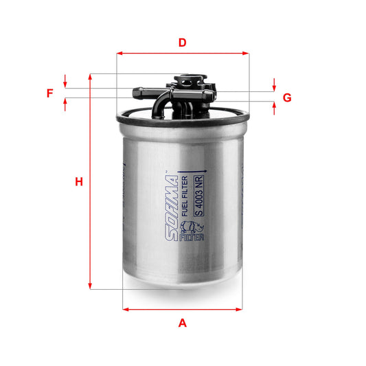 SOFIMA S4003NR Fuel Filter