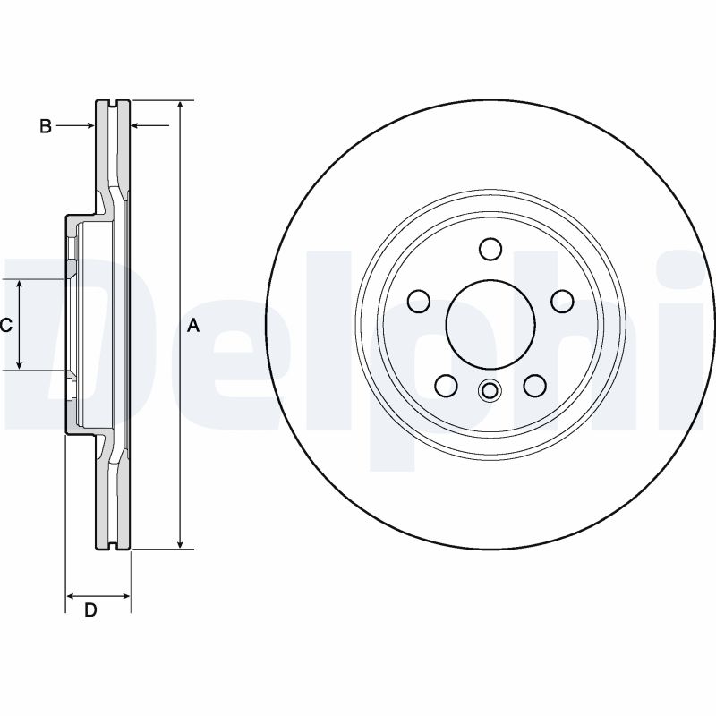 DELPHI BG4780C Brake Disc .