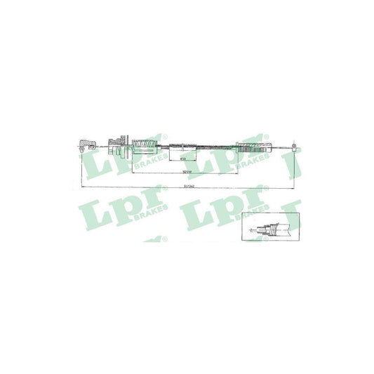 LPR C0079A Throttle Cable