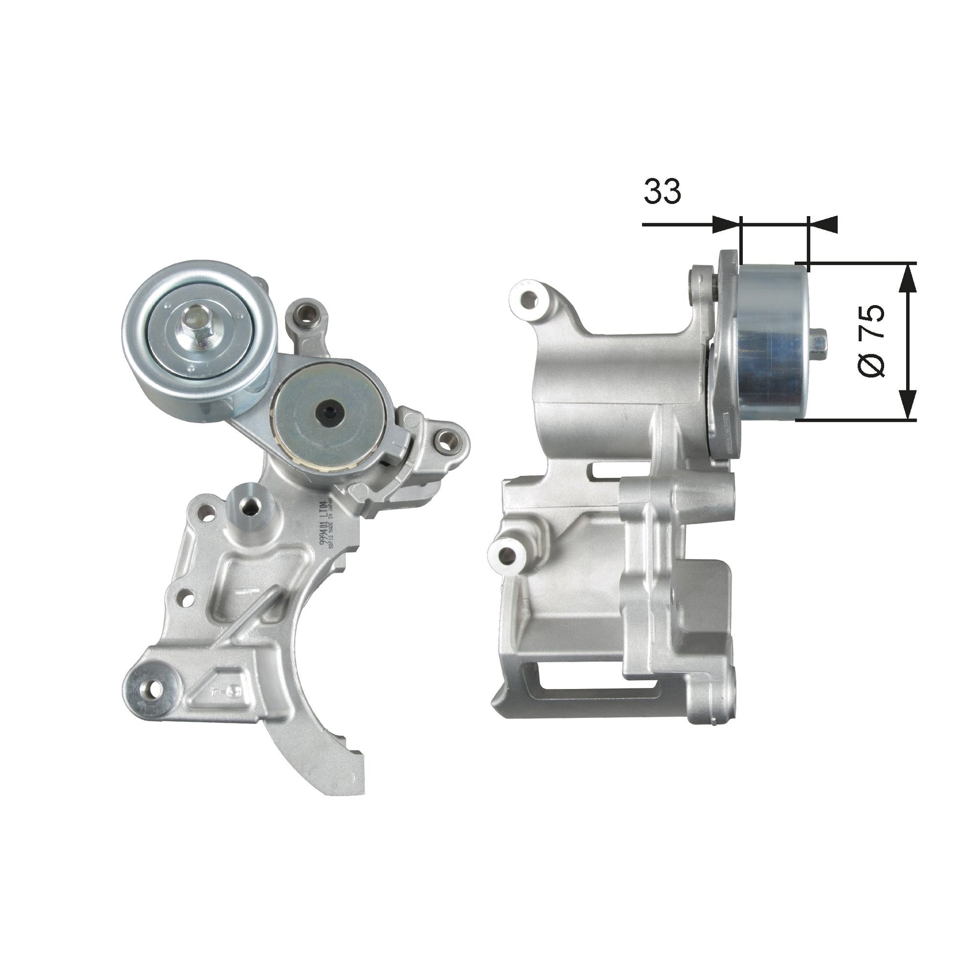 GATES GATT39271 V-Ribbed Belt Tensioner Pulley