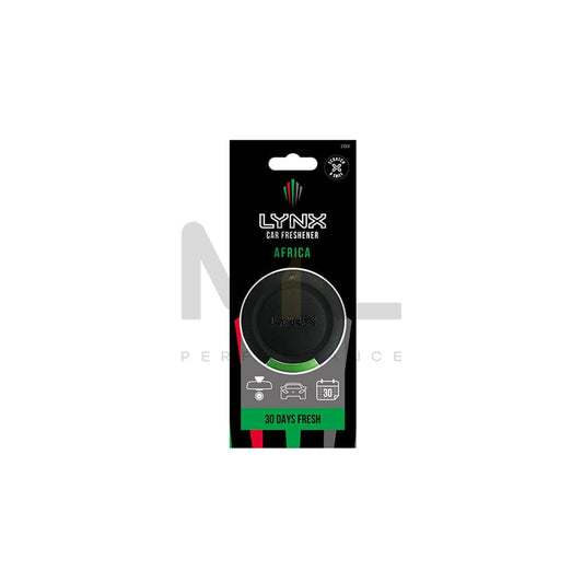 LYNX Scented Hanging Disc Car Air Freshener - Africa