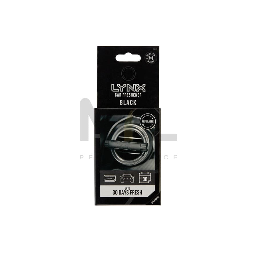 LYNX Refillable Vent Car Air Freshener - Black