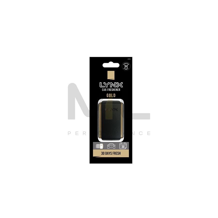 LYNX Vent Clip Car Air Freshener - Gold