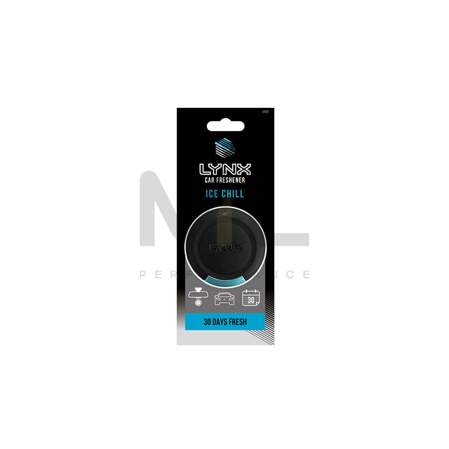 LYNX Scented Hanging Disc Car Air Freshener - Ice Chill