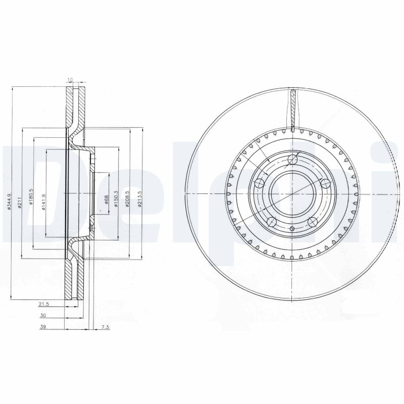 DELPHI BG9003 Brake Disc