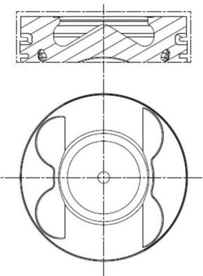 Mahle 001PI00106001 - Piston with rings and pin