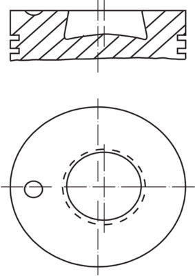 Mahle 0039210 - Piston with rings and pin