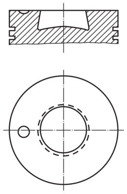 Mahle 0046600 - Piston with rings and pin