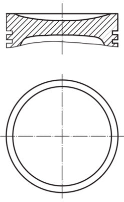 Mahle 007PI00168000 - Piston with rings and pin