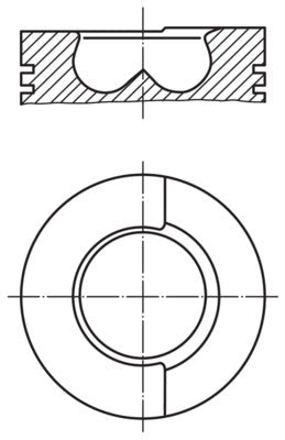 Mahle 0082900 - Piston with rings and pin