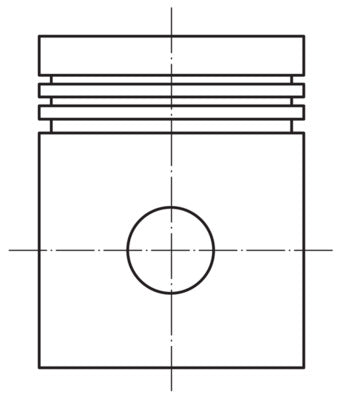 Mahle 0121202 - Piston with rings and pin