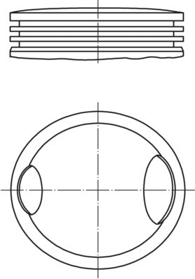 Mahle 0331201 - Piston with rings and pin