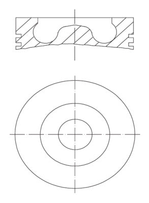 Mahle 037PI00145002 - Piston with rings and pin