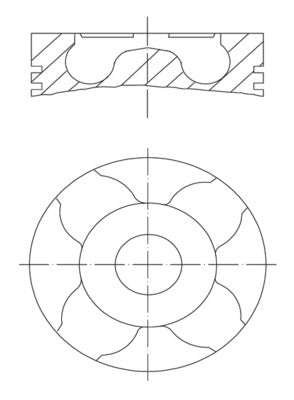 Mahle 037PI00146000 - Piston with rings and pin