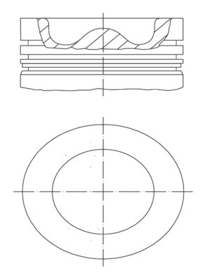 Mahle 037PI00148000 - Piston with rings and pin