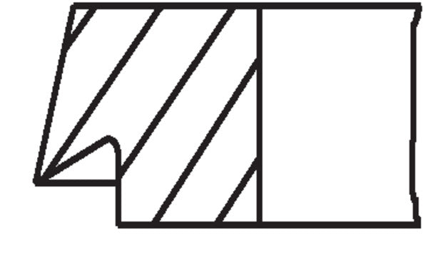 Mahle 037RS100100N0 - Piston Ring Kit
