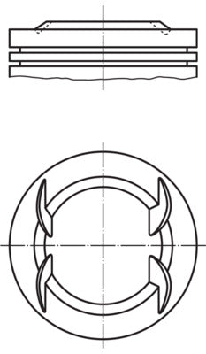 Mahle 0631002 - Piston with rings and pin