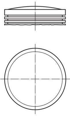 Mahle 0815902 - Piston with rings and pin