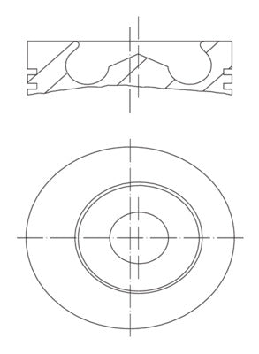 Mahle 099PI00129000 - Piston with rings and pin