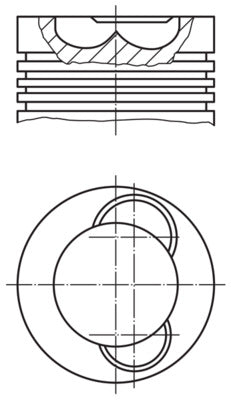Mahle 2095320 - Piston with rings and pin