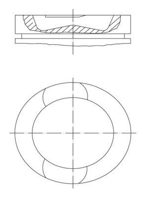 Mahle 2097300 - Piston with rings and pin