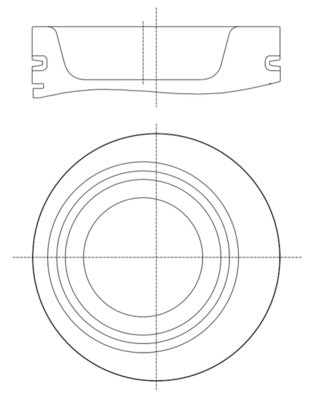 Mahle 227PI00139000 - Piston with rings and pin