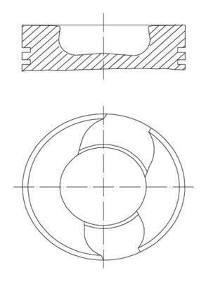 Mahle 2289820 - Piston with rings and pin