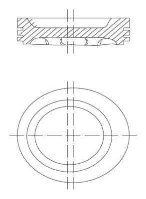 Mahle 2291900 - Piston with rings and pin