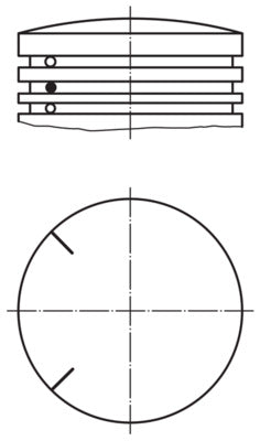 Mahle 535PI00100001 - Piston with rings and pin