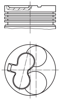 Mahle 6292010 - Piston with rings and pin