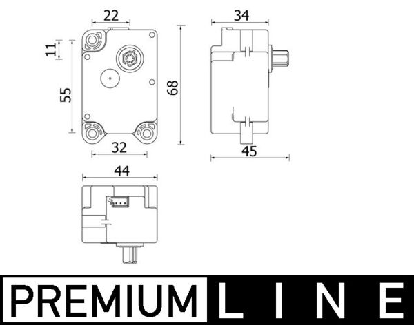 Mahle AA71000P - Actuator, blending flap