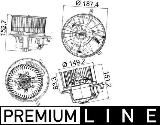 Mahle AB149000P - Interior Blower