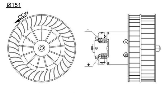 Mahle AB193000S - Interior Blower
