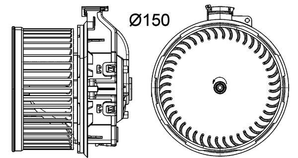 Mahle AB259000P - Interior Blower