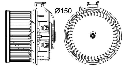 Mahle AB260000P - Interior Blower