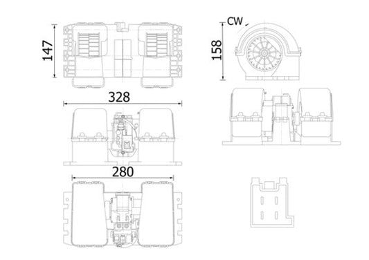 Mahle AB38000S - Interior Blower