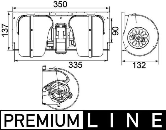 Mahle AB85000P - Interior Blower