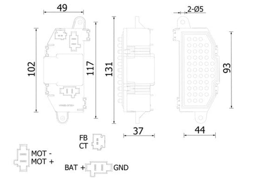 Mahle ABR118000S - Regulator, interior blower