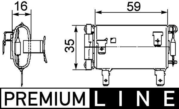 Mahle ABR14000P - Resistor, interior blower