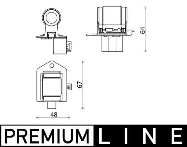 Mahle ABR156000P - Resistor, interior blower