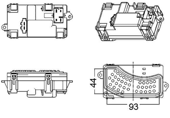 Mahle ABR5000S - Regulator, interior blower