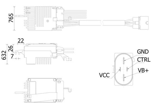 Mahle ABR79000S - Regulator, interior blower