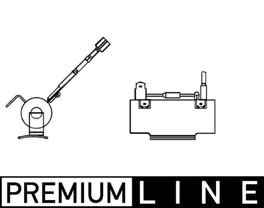 Mahle ABR80000P - Resistor, interior blower
