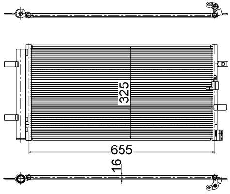 Mahle AC2000S - Condenser, air conditioning