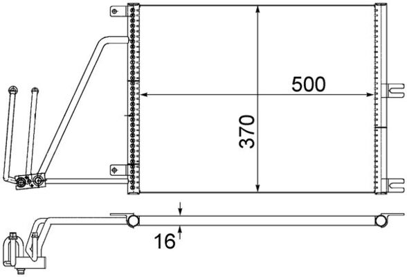 Mahle AC226000S - Condenser, air conditioning