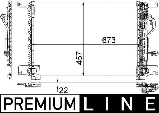 Mahle AC283000P - Condenser, air conditioning