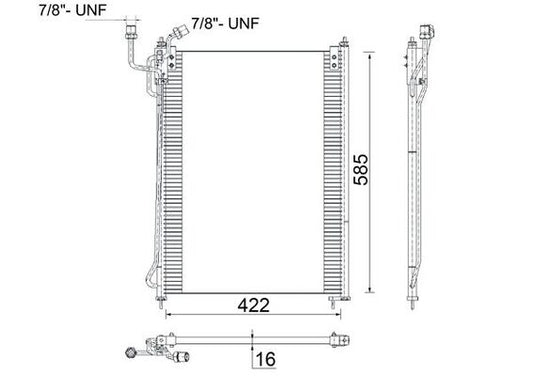 Mahle AC285000S - Condenser, air conditioning