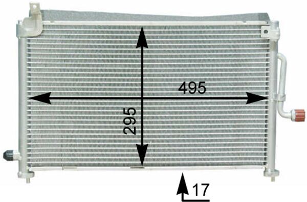 Mahle AC416000S - Condenser, air conditioning